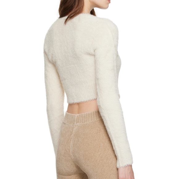 JACQUEMUS Off-White Le Papier 'La Maille Neve Manches Longues' Cardigan - Picture 3 of 4
